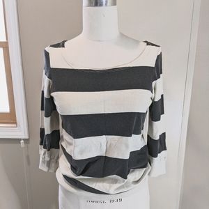 Urban Outfitters Striped Boat Neck Top